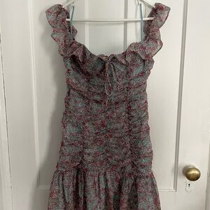 ASTR THE LABEL Floral Cocktail Mini Dress